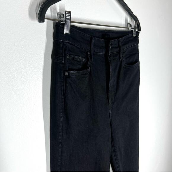 Mother Sz 27 The Insider Crop Step Fray  Jeans in Not Guilty Black - Picture 6 of 14